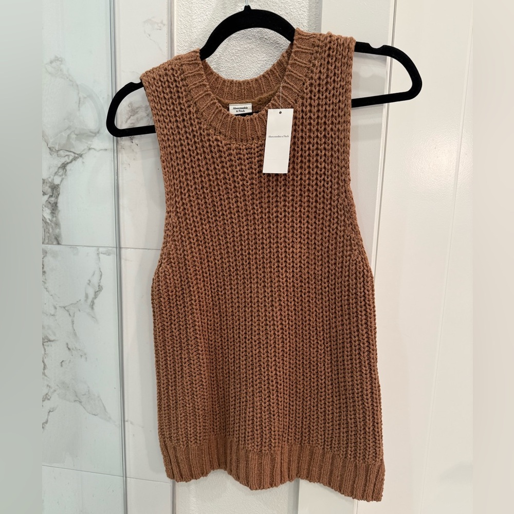 Abercrombie & Fitch Brown Knit Tank Top